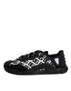 Dolce & Gabbana Black Logo Lace Up Low Top NS1 Sneakers Shoes