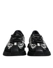 Dolce & Gabbana Black Logo Lace Up Low Top NS1 Sneakers Shoes