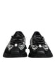 Dolce & Gabbana Black Logo Lace Up Low Top NS1 Sneakers Shoes