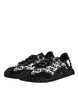 Dolce & Gabbana Black Logo Lace Up Low Top NS1 Sneakers Shoes