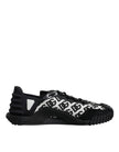 Dolce & Gabbana Black Logo Lace Up Low Top NS1 Sneakers Shoes