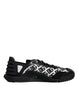 Dolce & Gabbana Black Logo Lace Up Low Top NS1 Sneakers Shoes
