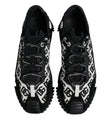 Dolce & Gabbana Black Logo Lace Up Low Top NS1 Sneakers Shoes