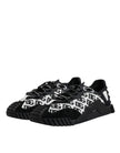 Dolce & Gabbana Black Logo Lace Up Low Top NS1 Sneakers Shoes
