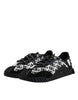 Dolce & Gabbana Black Logo Lace Up Low Top NS1 Sneakers Shoes