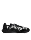 Dolce & Gabbana Black Logo Lace Up Low Top NS1 Sneakers Shoes