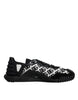 Dolce & Gabbana Black Logo Lace Up Low Top NS1 Sneakers Shoes