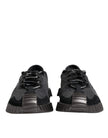 Dolce & Gabbana Black Silver Logo Low Top Men Sneakers Shoes