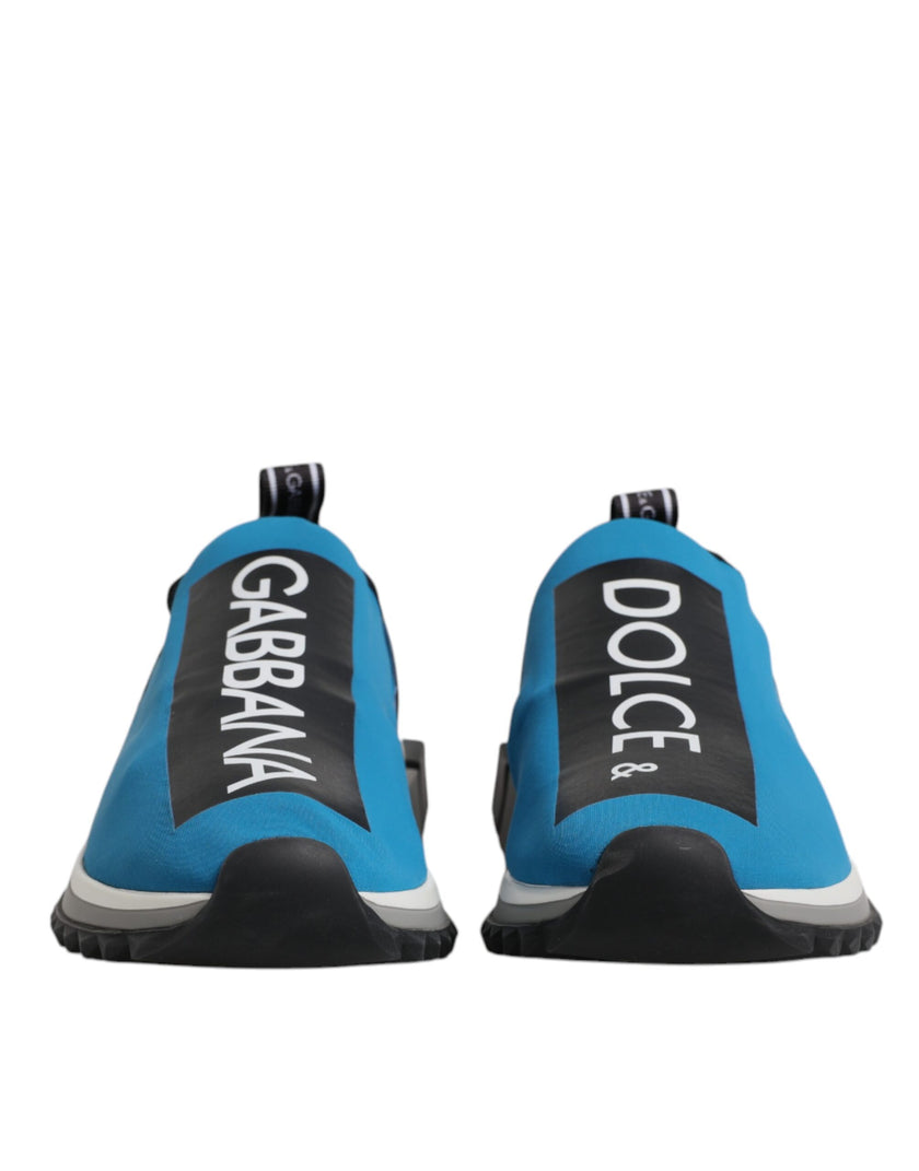 Dolce & Gabbana Blue Logo Low Top Sorrento Men Sneakers Shoes