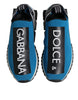 Dolce & Gabbana Blue Logo Low Top Sorrento Men Sneakers Shoes