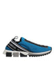 Dolce & Gabbana Blue Logo Low Top Sorrento Men Sneakers Shoes