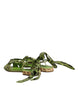 Dolce & Gabbana Green Animal Print Ankle Wrap Sandals Shoes