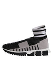 Dolce & Gabbana Black Gray Sorrento Socks Men Sneakers Shoes