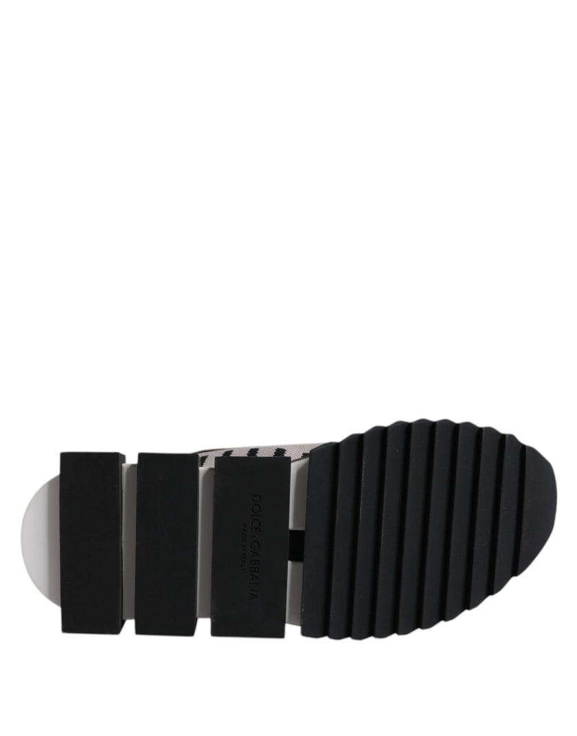 Dolce & Gabbana Black Gray Sorrento Socks Men Sneakers Shoes