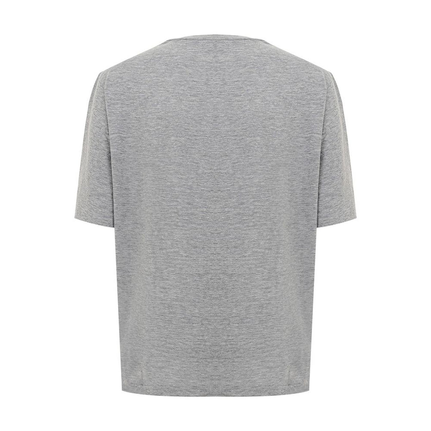Dsquared² Elegant Gray Cotton Top for Women