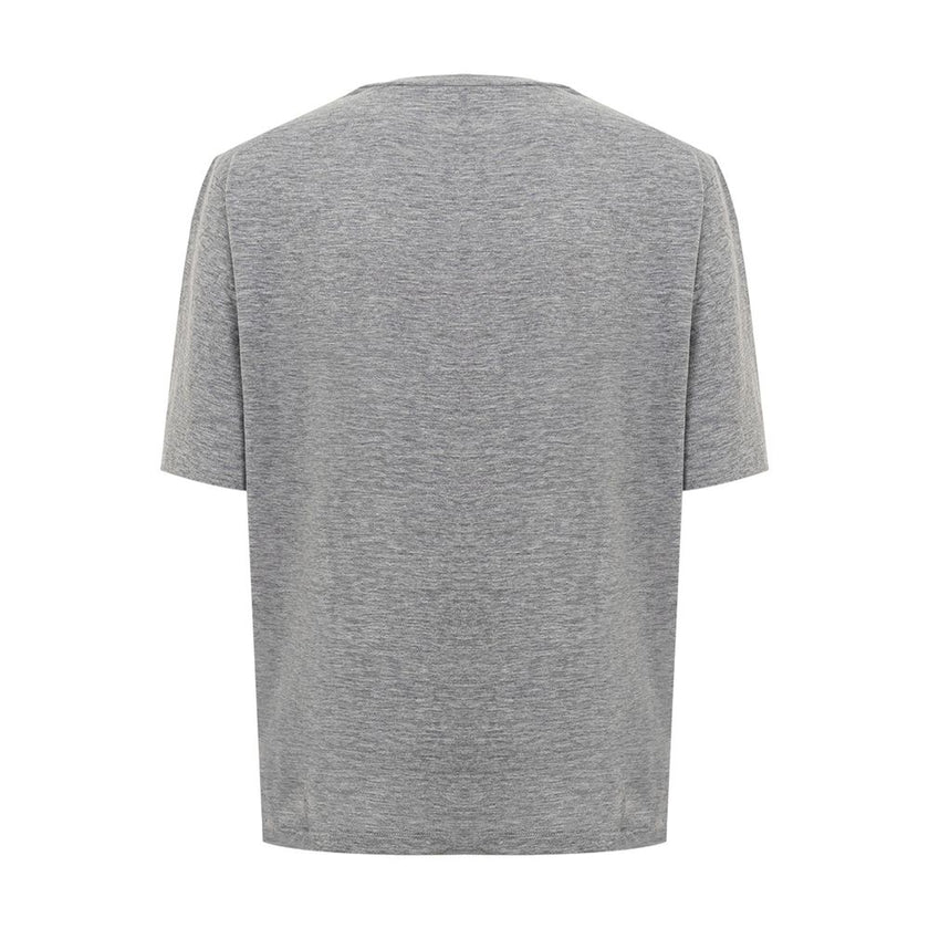 Dsquared² Chic Gray Cotton Tee for the Modern Woman