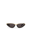 Bottega Veneta Black Haircalf Sunglasses