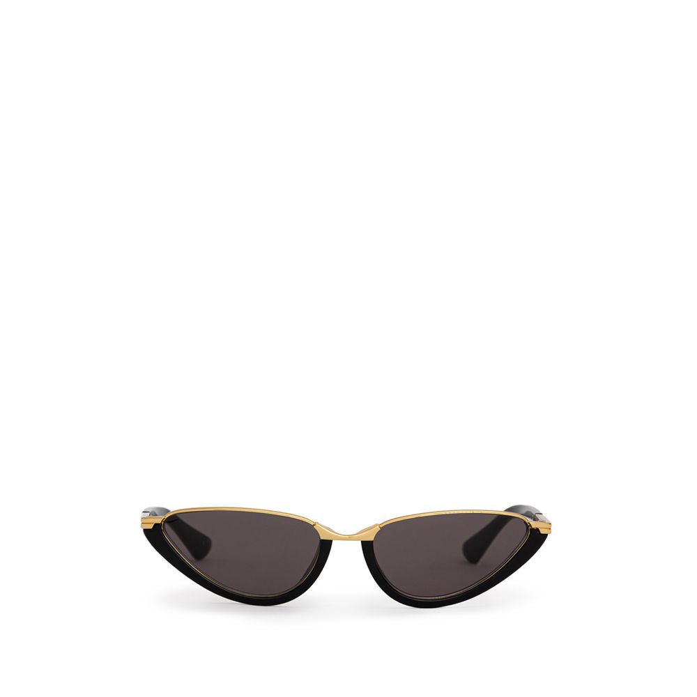 Bottega Veneta Black Haircalf Sunglasses