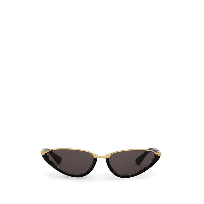 Bottega Veneta Black Haircalf Sunglasses