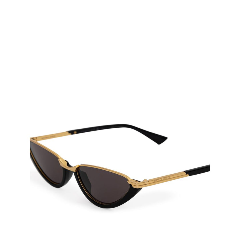 Bottega Veneta Black Haircalf Sunglasses