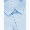 Bagutta Light Blue Linen Men Shirt