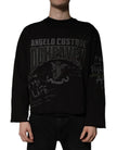 Dolce & Gabbana Black DG Heaven Crew Neck Pullover Sweater