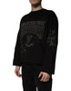 Dolce & Gabbana Black DG Heaven Crew Neck Pullover Sweater