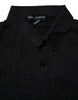 Dolce & Gabbana Black Silk Collared Polo T-shirt