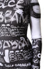 Dolce & Gabbana Black Logo Turtleneck Bodycon Jumpsuit Dress