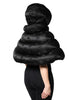 Dolce & Gabbana Black Padded Puffer Hooded Full Zip Cropped Jacket