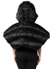 Dolce & Gabbana Black Padded Puffer Hooded Full Zip Cropped Jacket
