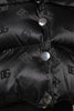Dolce & Gabbana Black Padded Puffer Hooded Full Zip Cropped Jacket