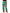 Dolce & Gabbana Green Silk Printed Straight Pants