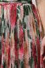 Dolce & Gabbana Multicolor Silk Floral High Waist Midi Skirt
