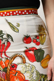 Dolce & Gabbana Multicolor High Waist Pencil Cut Midi Skirt