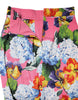Dolce & Gabbana Multicolor Floral Print High Waist Midi Skirt