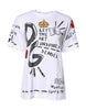 Dolce & Gabbana White Short-Sleeved Printed Jersey T-shirt