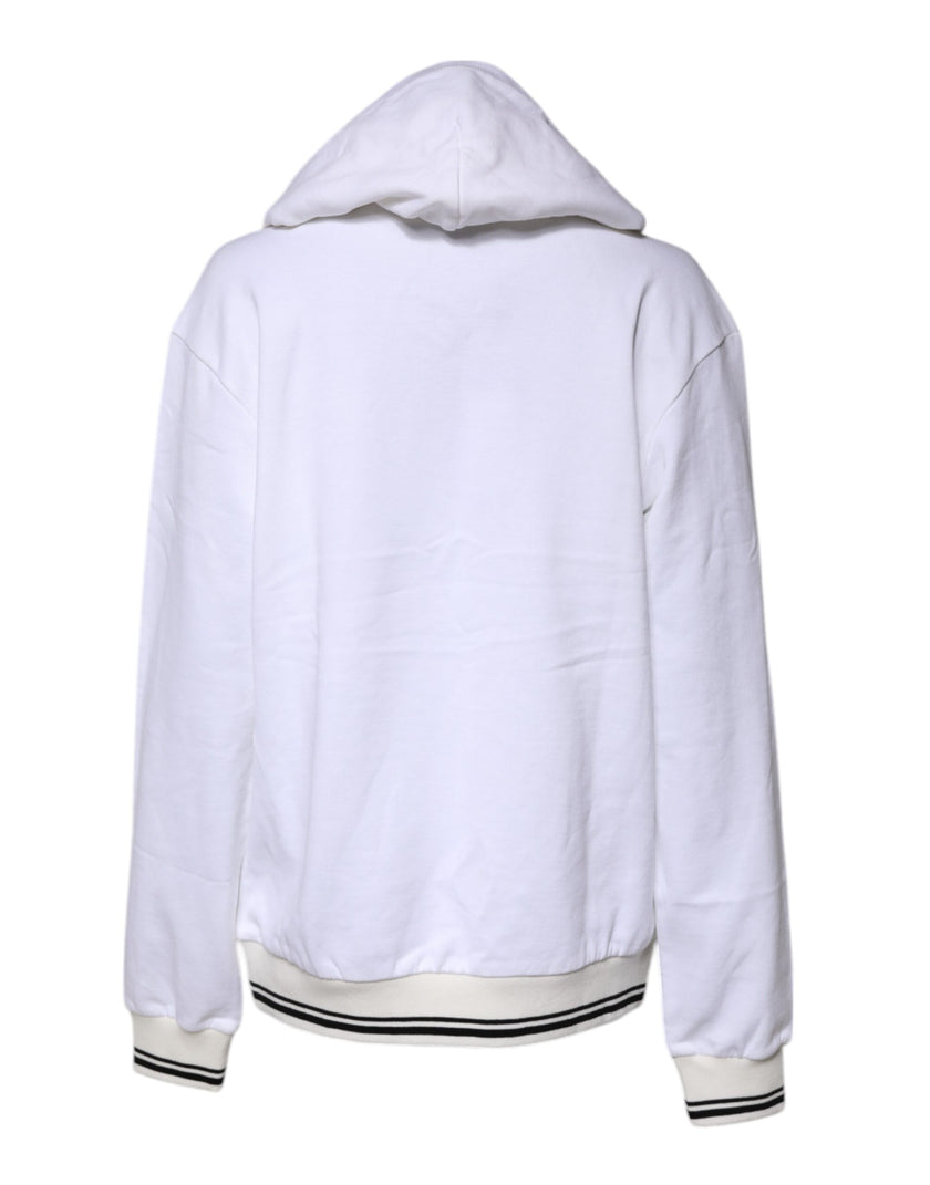 Dolce & Gabbana White #DGFamily Hooded Sweatshirt Sweater