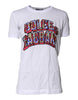 Dolce & Gabbana White Cotton Logo Print Round Neck T-shirt