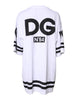 Dolce & Gabbana White Black Fashion Devotion Oversized Top