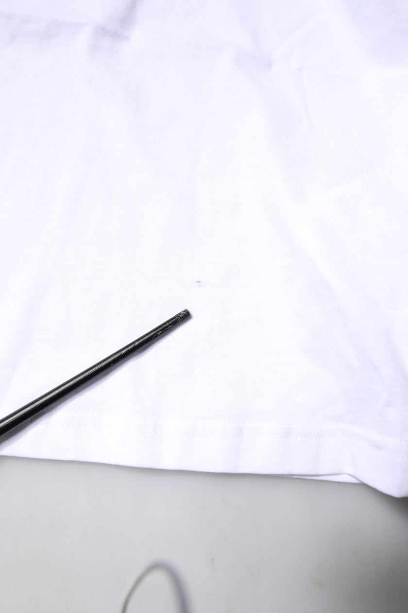 Chiara Ferragni White Short Sleeves Logo Printed T-shirt