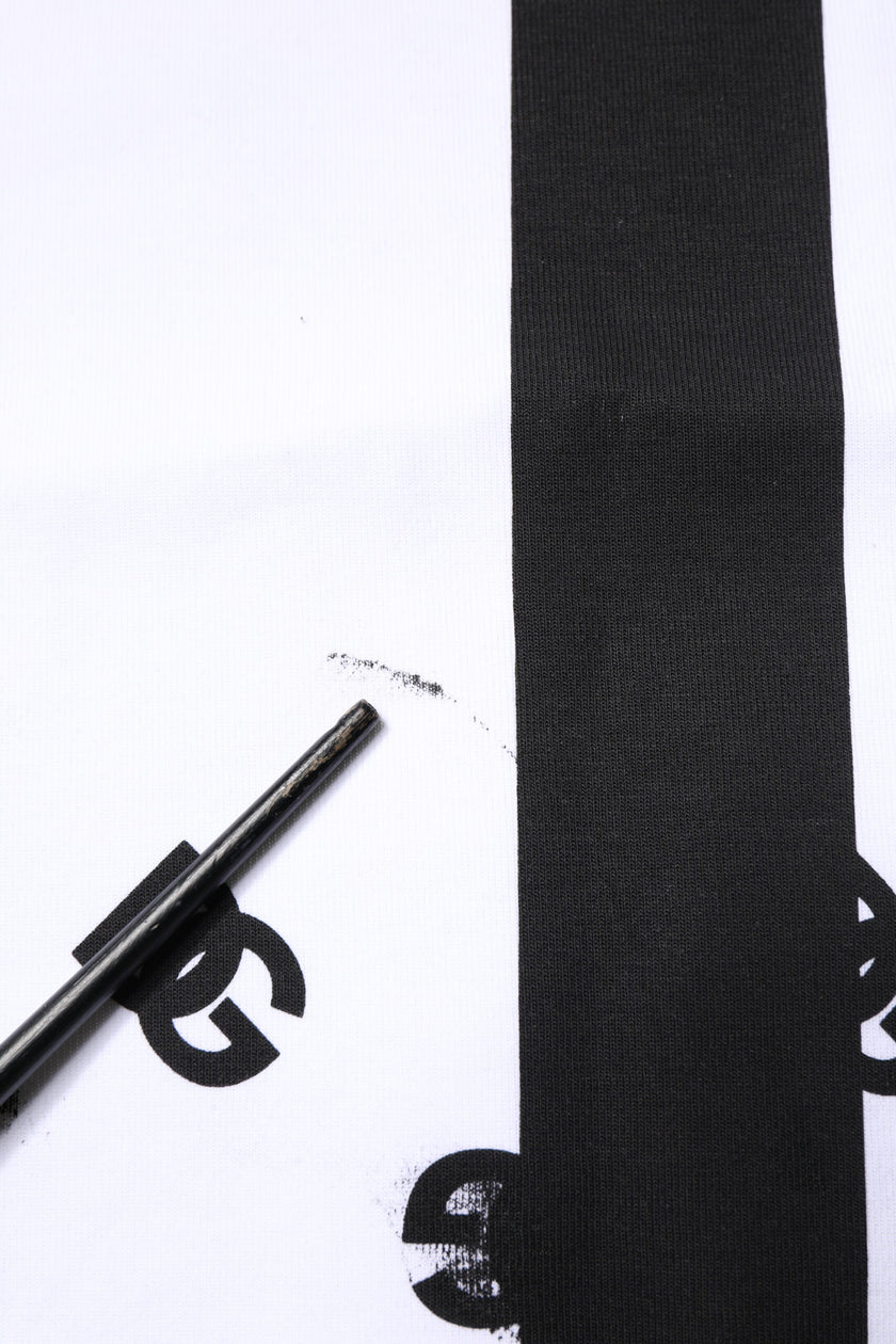 Dolce & Gabbana White Black Zebra Print Sweatshirt Sweater