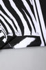Dolce & Gabbana White Black Zebra Print Sweatshirt Sweater