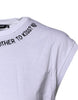 Dolce & Gabbana White Cotton Sleeveless Printed Tank T-shirt