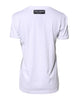 Dolce & Gabbana White Printed Cotton Round Neck Top T-shirt