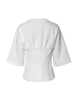 Dolce & Gabbana White Cotton Blend 3/4 Sleeves Blouse Top