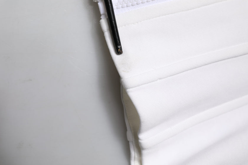 Dolce & Gabbana White Cotton Blend 3/4 Sleeves Blouse Top