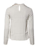 Dolce & Gabbana Cream Floral Lace Long Sleeves Blouse Top