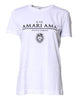 Dolce & Gabbana White Cotton Printed Round Neck Top T-shirt