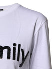 Dolce & Gabbana White #DGFAMILY Embroidery Cotton T-shirt